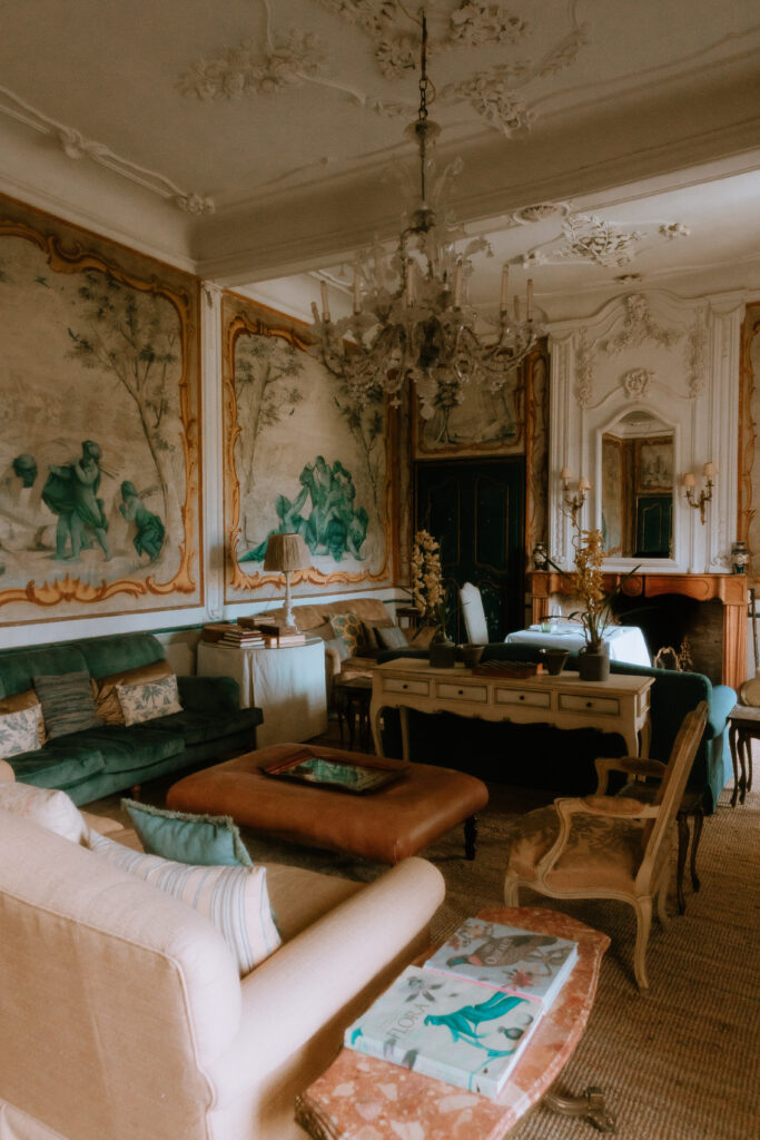 Salon cozy chateau de Camon