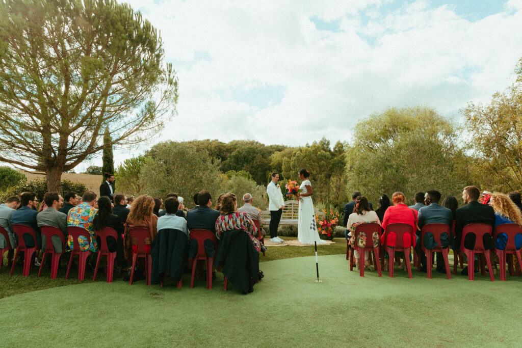 ceremonie laique dans le golf des jardins d'enzo