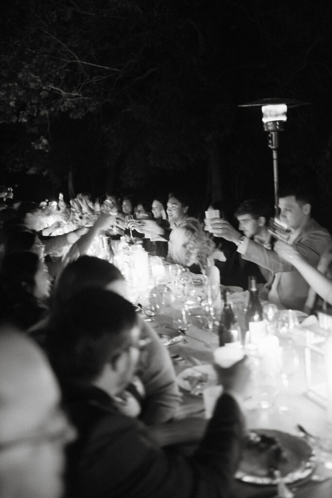 A luxury wedding weekend in France - Welcome diner 