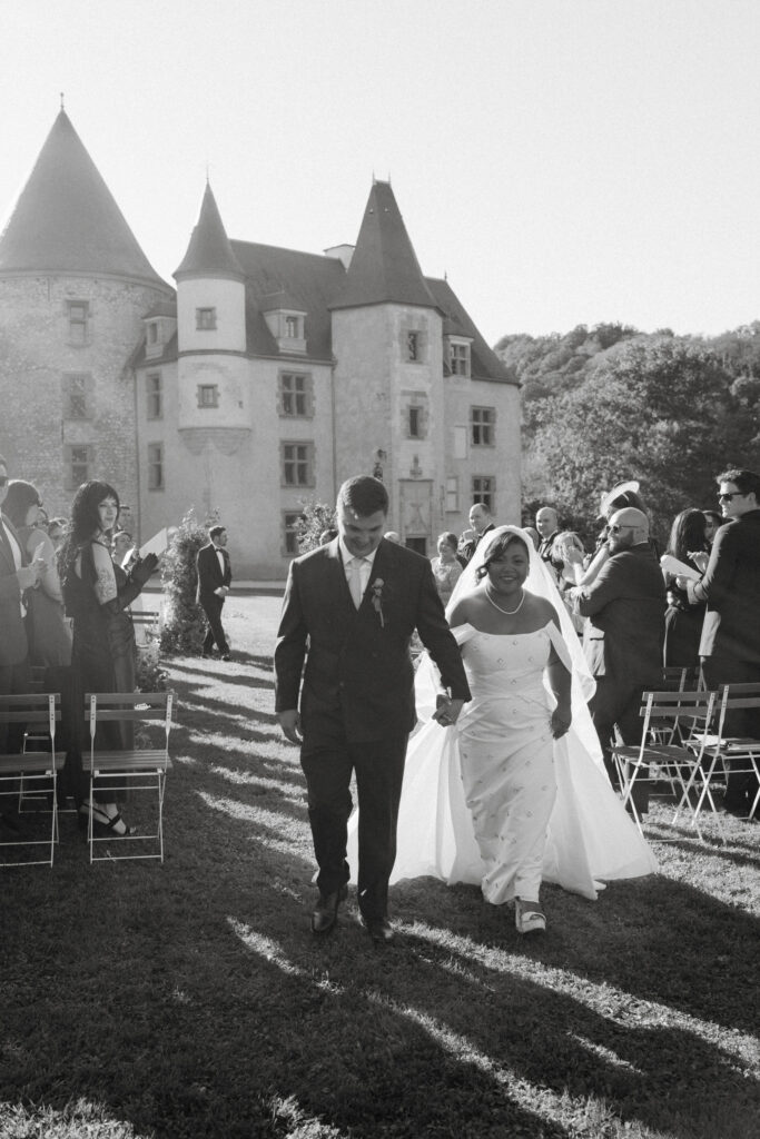 Destination wedding couple from USA getting married in the south of France 